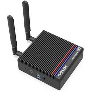MINIX Z150-0dB Fanless Mini PC, Intel N150, 16GB DDR4, 512GB M.2 PCIe Gen3 x 4 NVMe SSD Mini Desktop Computer, 4K Dual Display/2.5G LAN/USB3.2/USB-C/Vesa Mount/Auto Power On for Offfice Business