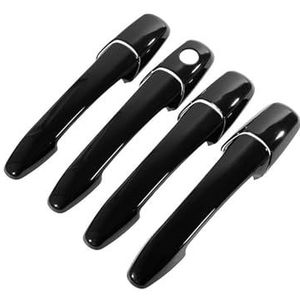 Zelfklevend Voor Lafesta B35 2012-2018 Enkel Gat Deurbeklediging Kraswerende Folie Met Buitenkom Upgrade Set Krasbescherming(Bright black)