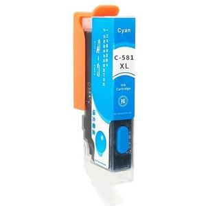 580XXL 581XXL PGI-580 CL-I581 XXL navulbare inktcartridge met permanente chip for Can-n TS6150 TS6151 TS6250 TS6251 TR7550 TR8550(PGI581 C 1PC)