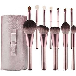 Make-upborstels, Blushkwast, Make-upborstelset, Make-upborstels, 12 kleine druif Zachte borstels Make-upborstelset Schoonheidstools Foundation Oogschaduwborstels
