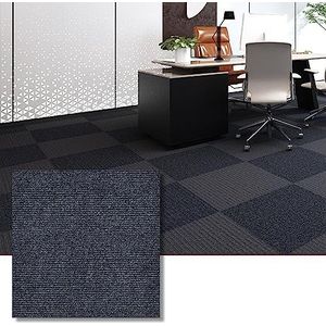 Zelfklevende tapijttegels Tapijttegels, 9/10/12 stuks antislip tapijttegels, zelfklevende vierkanten tapijtdoe het zelf, schil en plak, vloerbescherming, 12 ""X 12""(Dark Grey,60X60CM 9PCS)
