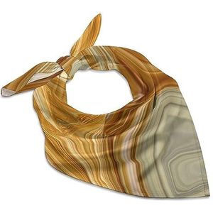 Mineraal, gekleurd marmer met parelmoer bandana's voor mannen vrouwen vierkante kop zijden sjaal lichtgewicht wrap nek zakdoek halsdoek 63,5 cm x 63,5 cm
