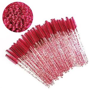 50 stks Wimper Mascara, toverstokken Applicator Wenkbrauw Borstel Make-up Kit, Wenkbrauw Castor Olie Borstel Make-up Tool