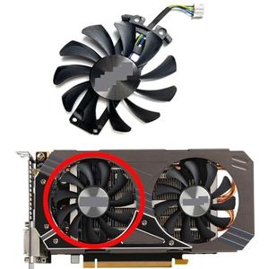 Vervangende ventilator voor ZOTAC voor GeForce voor GTX1060 960 4GB GDDR5 grafische kaart GA81S2U(Left fan)