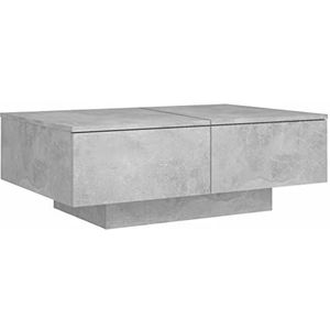 vidaXL Salontafel 90x60x31 cm spaanplaat betongrijs