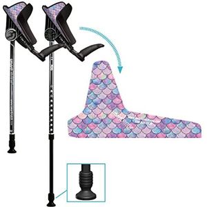 smartCRUTCH Ergonomische aangepaste onderarmkrukken voor volwassenen, meerdere kleuren, verstelbare onderarm roteert 15-90 graden - hoogtes 4'4 ""tot 6'4"" - 250lbs niet gewicht lager
