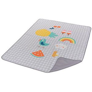 Taf Toys Large Outdoor Baby Play Mat. Lightweight, Foldable with a Water Resistant Base. Newborn Baby Playmat Folds into Carry Bag. 140 x 115cm. for Babies, Toddlers & Children from 0 Months +