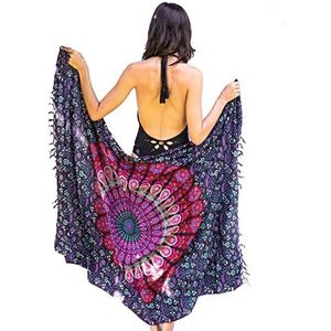 Strand Sarong voor Dames - Boho Chic Mandala Pareo - Bikini Bedekken - Badpak Sjaal