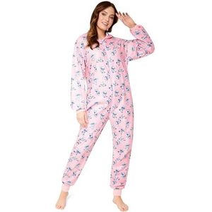 Disney - Stitch - Fleece Onesie - Roze - Dames
