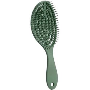 Massage Haar Kam Salon Nat Haar Borstel Vrouwen Kappers Styling Haar Gereedschap Anti Ontwarren Haarborstel Nat Droog Dual Purpose Kam (Groen A)