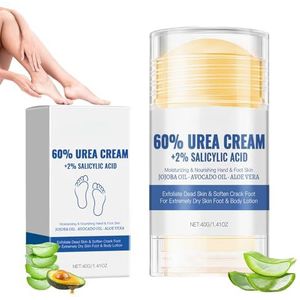 Urea Crème - 60% Voetcrème - Intensieve Hydratatie - Voor Zeer Droge Voeten - Bescherming Voor Gebarsten Huid