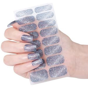 Nagels Polish Stickers Katten Oog Gels Nagels Strips Polish Wraps Glinsterende Gels Stickers Manicures Glittering Nail Katten Oog Nail Strips Wraps
