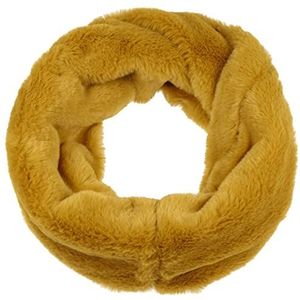 Lierys Clarinda Colsjaal Dames - Made in Italy ronde sjaal winter voor Herfst/Winter - One Size mosterd