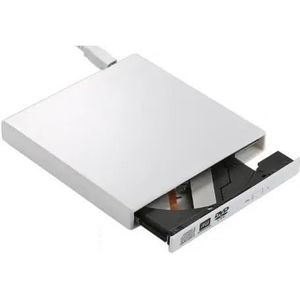 Universele Externe USB DVD Optische Drive 24X CD-recorderspeler For Pc-laptop Gebruiksvriendelijk(White)