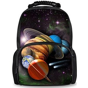 CHAQLIN 3D Galaxy Planet Rugzak Kids Jongens Meisjes School Tassen