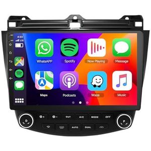8-Core 5G-WiFi [4G 64G] Android 14 Autoradio Navi voor H-onda Accord 7 (2003-2007) 9 ""Scherm 2 Din Radio met Draadloze Carplay Android Auto GPS Navigatie FM RDS Bluetooth SWC DSP MIC Camera,M100s