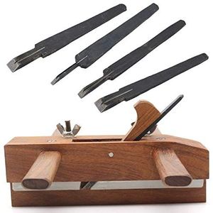 KFGISD - Houtschaaf - Professionele Gereedschappen - Massief Palissanderhout - 5 Messen van Hard Snelstaal