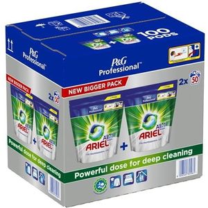 Ariel Professionele Liquipods All in One Regular 2x50 Pods (Pack van 2), 100 wasbeurten