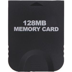 Gamilys 128MB Black Memory Card Compatibel met Wii Gamecube