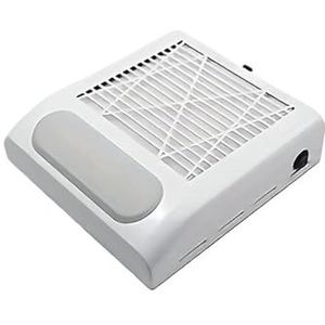 80W Nagelstofafzuiger met verwijderfilter Krachtige vacuümventilator Vent for acrylnagelsalonapparatuur(White)