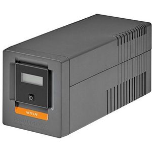 Socomec - NETYS PE NPE-1000-LCD - UPS - Zwart - 1 kVA - 4 AC-uitgangen