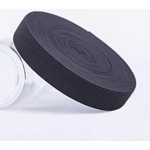 40 meter 20/25 mm elasticiteit elastische band voor ondergoed broek beha rubber kleding verstelbare zachte tailleband naaien accessoires-zwart-20mm 40meter