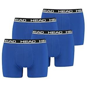 HEAD 841001001 Boxershorts voor heren, verpakking van 4 stuks, 006, blauw/zwart, XL