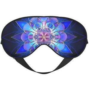 CRJSYCBYB Boheemse lotus bloem gedrukt zacht oogmasker slapen oogmasker reizen oogmasker