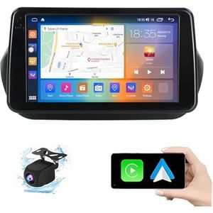 Android 13.0 2 Din Autoradio 10"" Touchscreen Auto Stereo Voor Fiat Fiorino Qubo 2008-2017 Met Draadloze Carplay Android Auto GPS Navigatie AHD Omgekeerd Beeld Stuurwielbediening(P6(6G+128G))