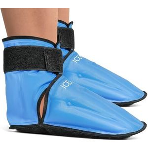 ICEHOF Boots (2 stuks) zachte stof - koelschoenen met gel koudetherapie voor voeten tenen bij chemotherapie reuma ijssokken koelsokken koelschoenen chemo koelaccu voet - eenheidsmaat uniseks