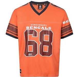 Recovered Cincinnati Bengals Orange NFL Oversized Jersey Trikot Mesh Relaxed Top - L
