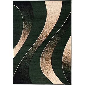 Carpeto Rugs Vloerkleed Moderne - Tapijten Modern Patroon - Tapijt Kortstondig Pooltje - Tapijt Woonkamer, Slaapkamer - OEKO-TEX Carpet - Rug 200x300 cm - Groen
