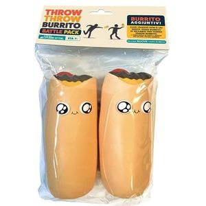 Asmodee - Burrito Battle Pack, 2 extra squishy burrito voor bordspel Throw Throw Burrito, editie in het Italiaans