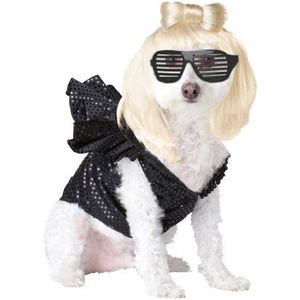 Pup-A-Razzi Pop Sensation Hond Kostuum, Zwart