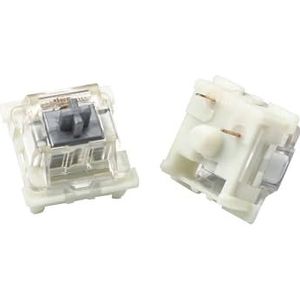 JJCFGRDM SMD RGB 3-pins MX-schakelaar Bruin Blauw Rood Stil Wit Grijs OTM Voor GK61 GK64 MX Mechanisch toetsenbord Vervanging Halo Ture (Maat: 104 stuks, Kleur: Zilver)