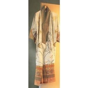 bassetti Badjas Kimono Fong - Kleur: beige - V2, maat: S/M (99238)