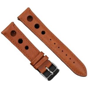 ENICEN Solid Color Watchband Lederen Hand-Stitching Vintage riem Compatible With Rolex Watch Watchbands Strap 18mm 20mm 22mm 24mm for mannen (Color : Yellow Brown, Size : 22mm)