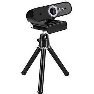 Webcam, 2K UHD 5MP 1944P 10X Zoom 60fps Smooth Streaming USB Webcam Auto Focal for Video Conferentie Online Onderwijs boardcast Camera(2)