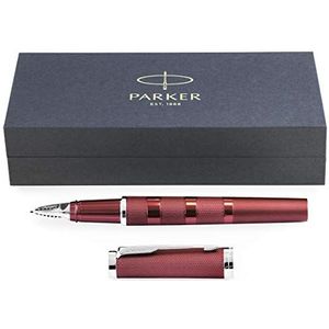 Parker Ingenuity - 5e Technologie Pen - Medium Penpunt - Diep Rood Vat - Enkele Pen in Geschenkdoos