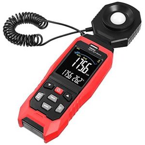 Luxmeter Lcd Digitale verlichtingsmeter Ta632a Handheld Illuminantie Meter 0-200000 Lux Light Meter Digitale Illuminator Handheld Ambient Temperatuur Meetinstrument Effectief en veelzijdig
