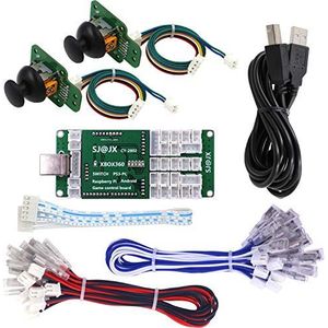 SJ@JX Game Controller Encoder 3D Analog Stick Sensor Fly Joy DIY Arcade Joystick Button Gamepad Code Board for Xbox 360 Nintendo Switch Raspberry Pi PS3 PC Andriod