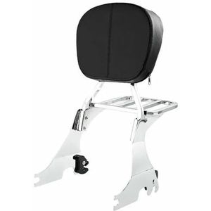 Motorfiets Bagagedrager Voor Sportster Forty Eight XL883 XL1200 Voor Iron 883 Voor Nightster 2004-2023 Motorfiets Sissy Bar Rugleuning Bagagerek Motorcylce Bagagerek(StyleA chrome1)