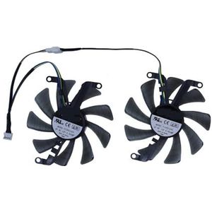 2 stuks/set, T129215SU, videokaartventilator, VGA-koeler, voor KUROUTOSHIKOU voor RTX 2060 OC, voor GTX 1660 Ti 6GB