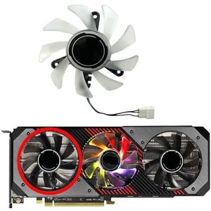 Voor ASROCK voor Radeon RX5700 5700XT voor Phantom Gaming D OC grafische kaart vervangende ventilator PVA080E12R(Left fan)