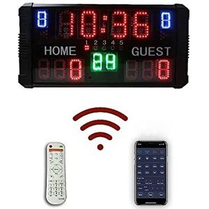 Elektronisch scorebord 3 inch digitaal scorebord met afstandsbediening, draagbaar elektronisch scorebord op tafel, op batterijen, scorebewaarder, spelscorebord, for basketbal, pingpong, volleybal, spo