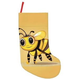 stujvc Leuke Cartoon Bee Extra Grote 18 inch Kerst Kousen, Perfecte Kous Stuffers Voor Volwassenen Kerstboom Opknoping