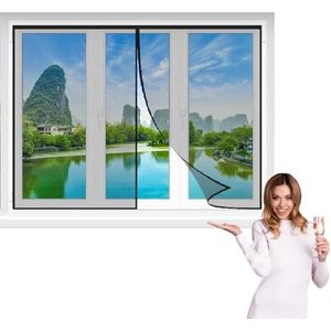 Magnetische Hordeur 230x265cm,Vliegengordijn Dubbele Deur Met Vliegengaas Deur,Automatische Sluiting,Vliegengordijn Magnetisch Voor Balkon, Terras, Schuifdeur, Kelderdeur,Bruin