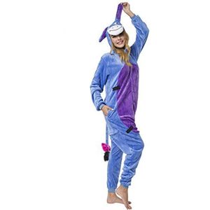 Katara 1744 Esel I-A Kostuum onesie/jumpsuit eendelige body voor volwassenen dames heren als pyjama of pyjama unisex - veel verschillende dieren