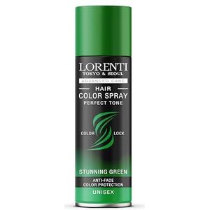 Lorenti Haarkleurspray | Temp Perfect Green Tone | Anti-Fade Colour Protection | Groen 150 ml