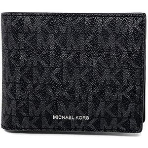 Michael Kors Cooper Billfold voor heren met Passcase Wallet (zwart PVC), Zwart Pvc, Tweevoudige portemonnee